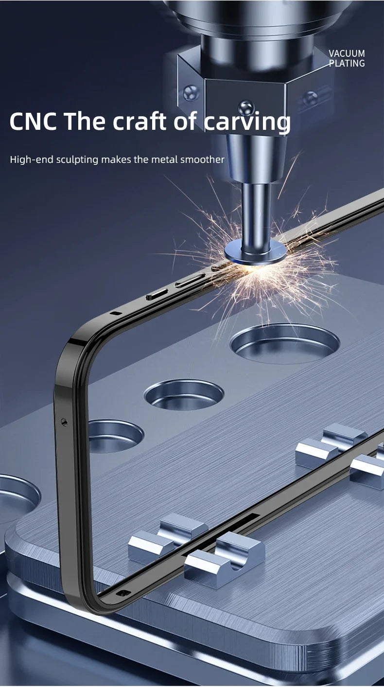 Hybrid Silicone Frame Aluminum Metal Phone Cases For iPhone 17 16 15 Pro Max 14 13 12 Better Heat Bumper