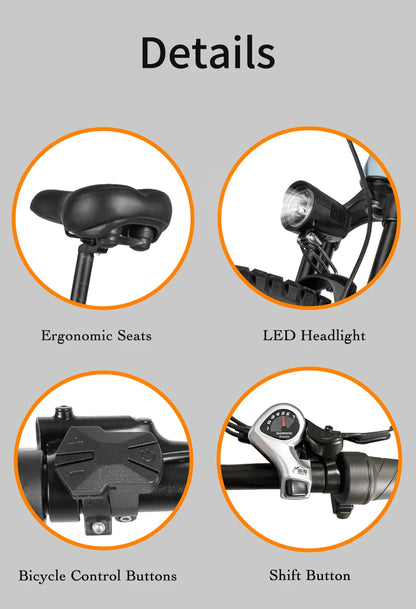 Electric bicycle 1000W 48V 20AH, 27.5“ E-Bike Long Range for Mountain & Road Riding ,electric bike adults,Mountain bikes