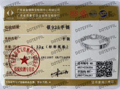 Charm 925 Sterling Silver Bracelet Design Noble Pretty Solid 10MM for Mens Women Chain Jewelry Fashion Geometric