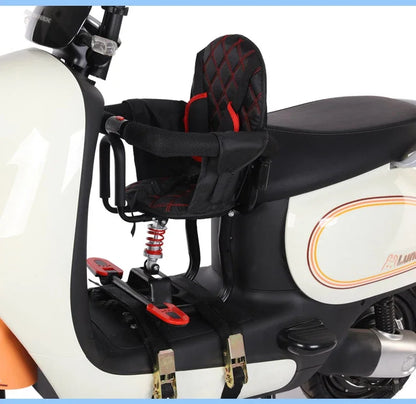 Electric vehicle front child seat electric scooter baby safety seat/electric motorcycle shock absorber stool motorcycle seat