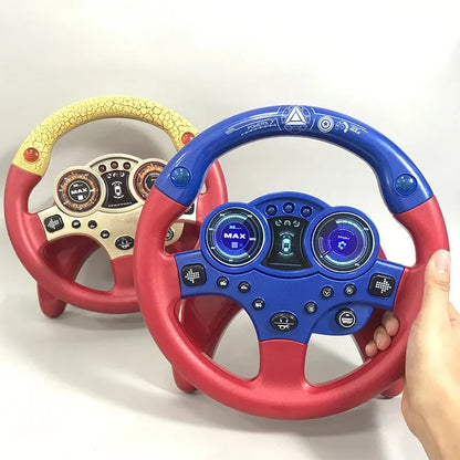 Electric baby steering wheel toys with lights and sounds are good early education to give children more fun