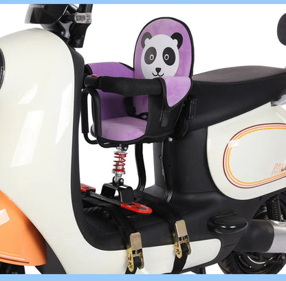 Electric vehicle front child seat electric scooter baby safety seat/electric motorcycle shock absorber stool motorcycle seat