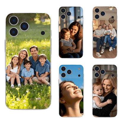 For iPhone 17 16 16e 15 14 13 12 11 Pro Max Mini SE 2020 2022 XS XR 6 7 8 Plus Air DIY Customized Photo TPU Soft Case Back Cover