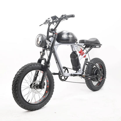 Electric Retro Motorcycle with Soft Tail, High Power Motor, Off-Road Motorbike, Off-road Bicycle, 20 Super Ebike, 48V, 1500W