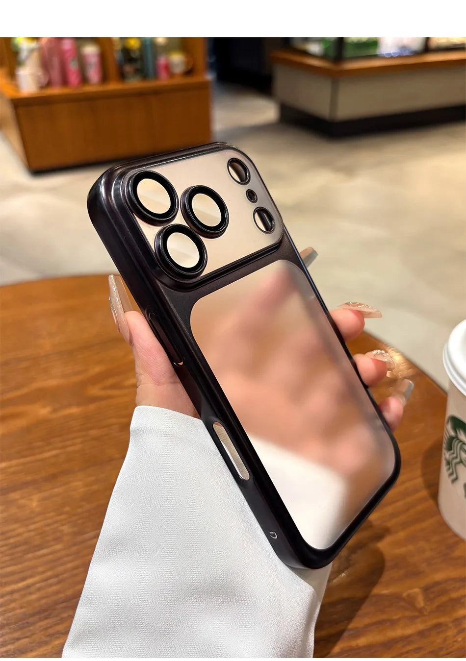 Luxury Matte Hard PC Ultra Slim Case for iPhone 17 Pro Max 16 15 14 13 Plating Camera Film Protector Frosted Shockproof Cover