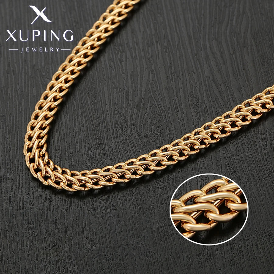Xuping Jewelry Bracelet and Necklace Set Charm Jewellery Set Gold Color Plated for Women Wedding Gifts X000787949