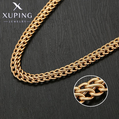 Xuping Jewelry Bracelet and Necklace Set Charm Jewellery Set Gold Color Plated for Women Wedding Gifts X000787949
