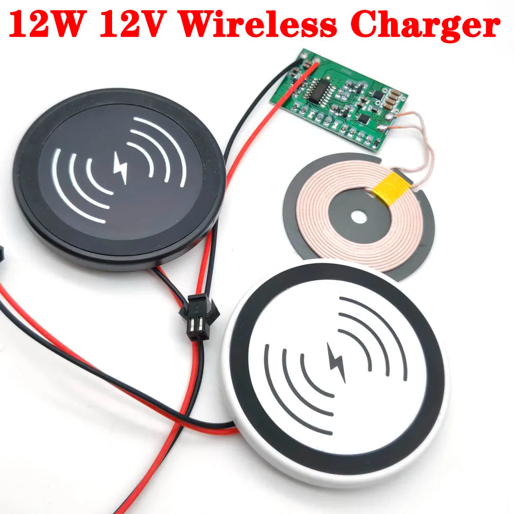 1.5A 12W Wireless Charger Stand Pad Mobile Phone Fast Charging Station for Desk Lamp Wall Lamp Circuit Phone Android Universal