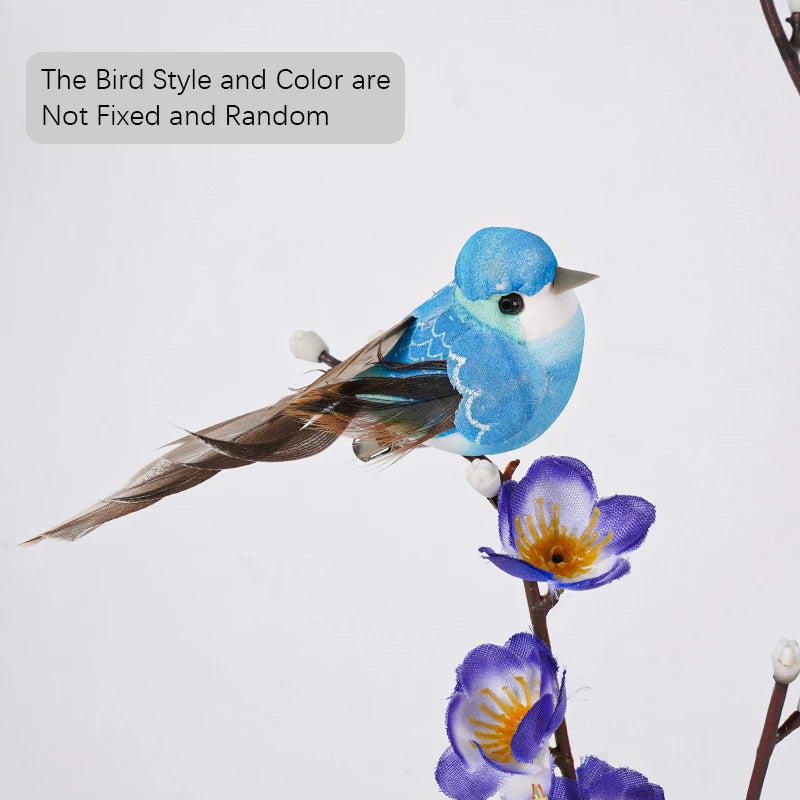 LED Flower and Bird Potted Lamp, Artificial Flower Table Lights, for Camping Gift Living Room Bedroom Mother Home Decor Lamp