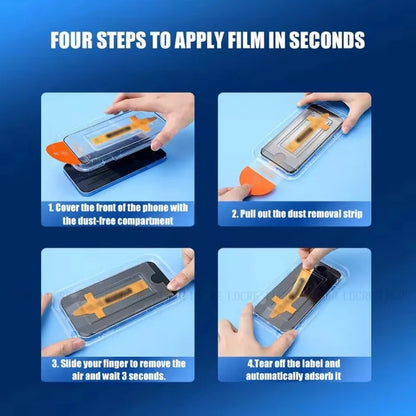 4/3/2/1Pcs For iPhone 17 Pro Max Glass iPhone 17 Pro Tempered Glass Dust Free 9H Full Cover Glue Screen Protector iPhone 17 Air