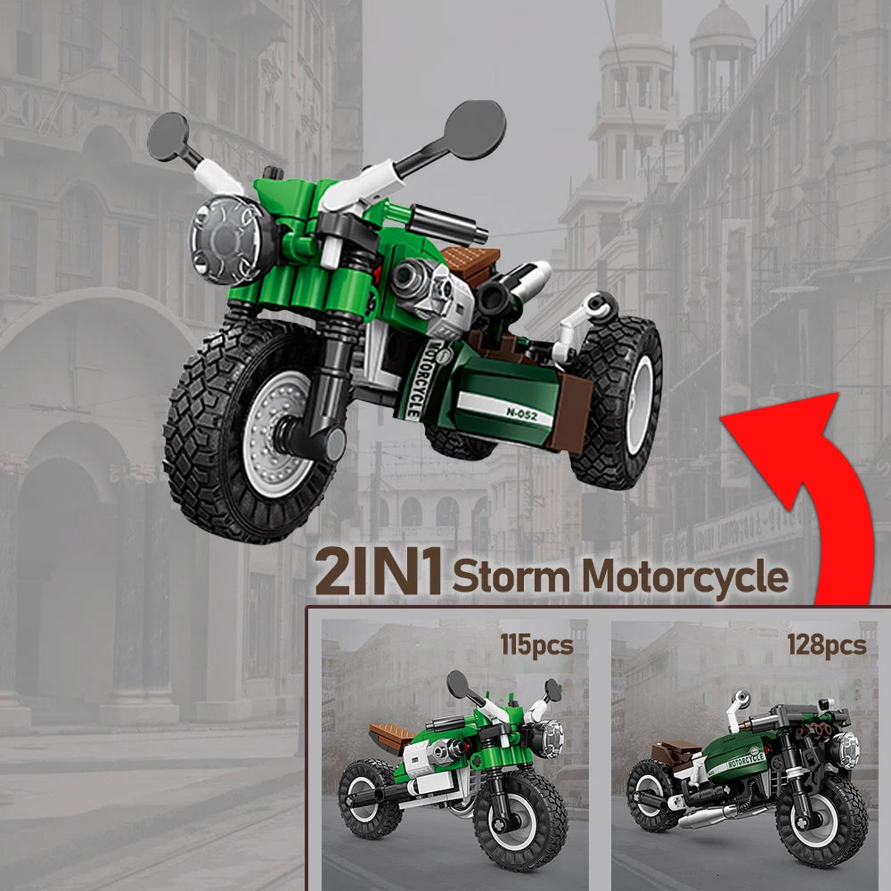 KNEW BUILT Electric Bicycle Scooter Model Mini Building Blocks Adorable & Educational Construction Toys