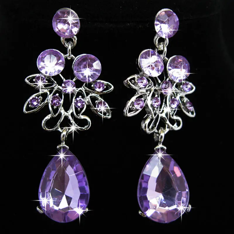 Women Wedding Jewelry Set Gold Color Zirconia Bridal Necklace Earring Pendant Set For Bride Bridesmaid Gift Wedding Accessories