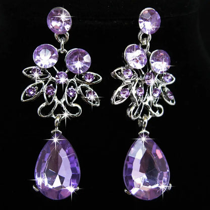 Women Wedding Jewelry Set Gold Color Zirconia Bridal Necklace Earring Pendant Set For Bride Bridesmaid Gift Wedding Accessories