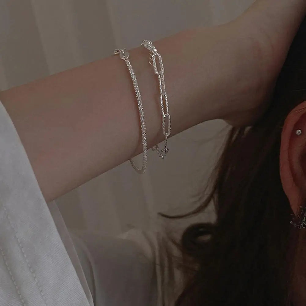 Chain Bracelet Delicate Trendy Fancy Hand Ornament Exquisite Chain Bracelet With Captivating Shine Dazzling Hand Ornament Unique