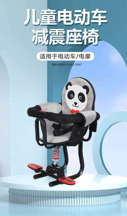 Electric vehicle front child seat electric scooter baby safety seat/electric motorcycle shock absorber stool motorcycle seat