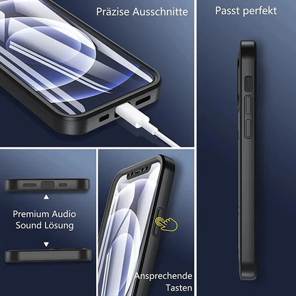 360 Full Cover Case For iPhone 17 Pro Max 16Plus 16E Funda For iPhone 16 15 Pro 17Air 15Plus Screen Protection Phone Cover