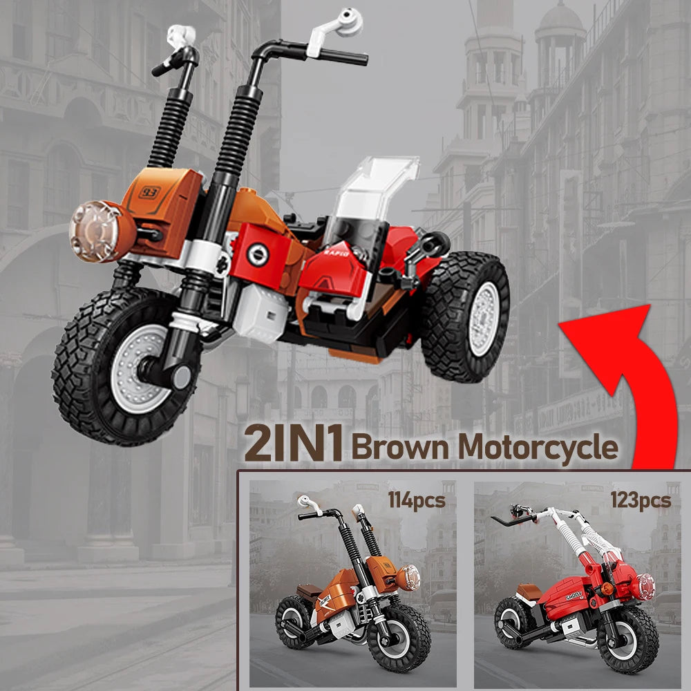 KNEW BUILT Electric Bicycle Scooter Model Mini Building Blocks Adorable & Educational Construction Toys