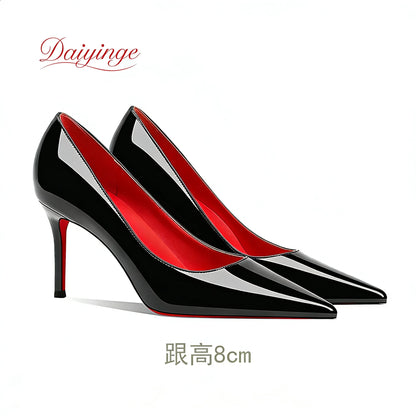 Shoes For Woman 2026 Trend Luxury Red Bottoms High Heels Pointed Toe Stiletto Pumps 12 cm Comfortable Party Dress Wedding Shoes