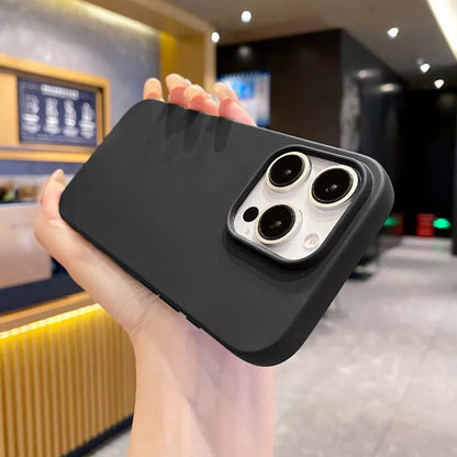 New Solid Color Phone Case for IPhone 16 15 14 13 12 11 Pro Max 16Pro Soft Silicone Shockproof Protective Accessories Cover