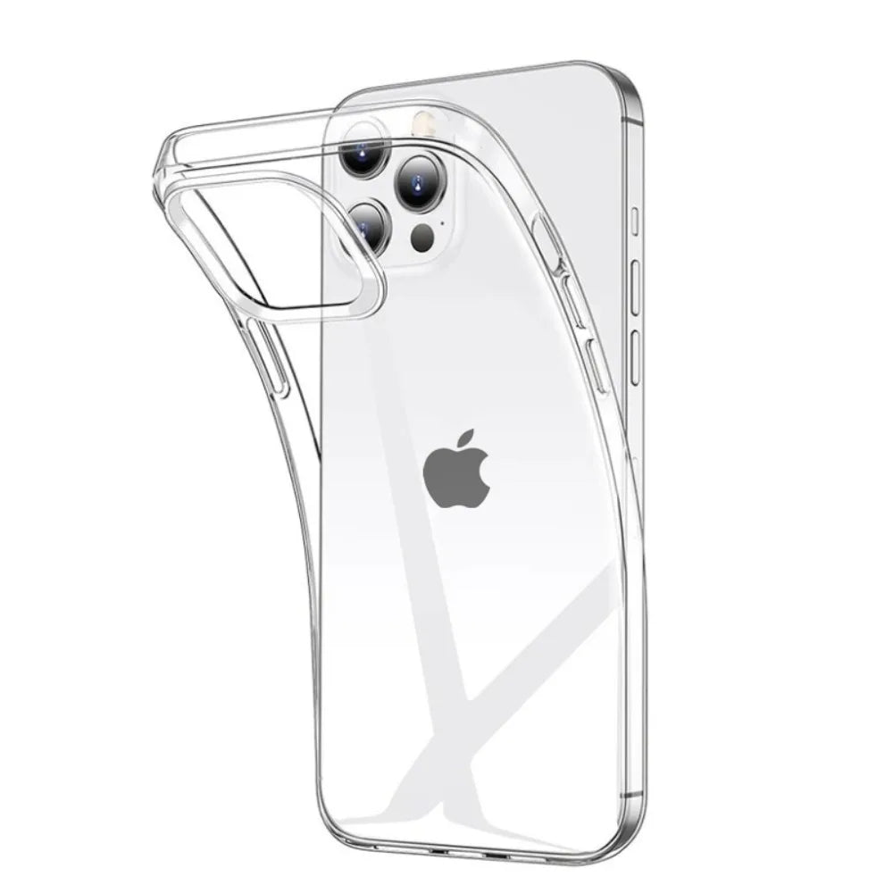 Luxury Ultra Thin Transparent Case for iPhone 17 16 15 11 12 13 14 Pro Max X XR 7 8 Plus Soft TPU Silicone Back Cover Clear Case