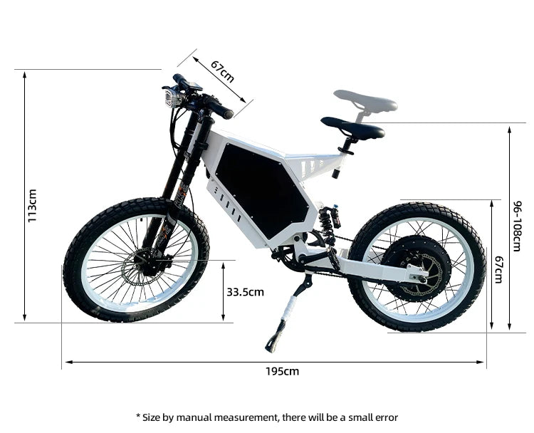 Newest Electric Bike 72v  8000W Enduro Ebike Hottest in 2023 with Samsng Cells 100km/h High Speed Electric Bike