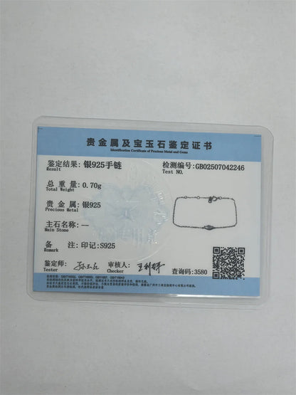 925 Sterling Silver Plating 14K Gold Exquisite Geometric Zircon Bracelet for Women Fashion Temperament Jewelry