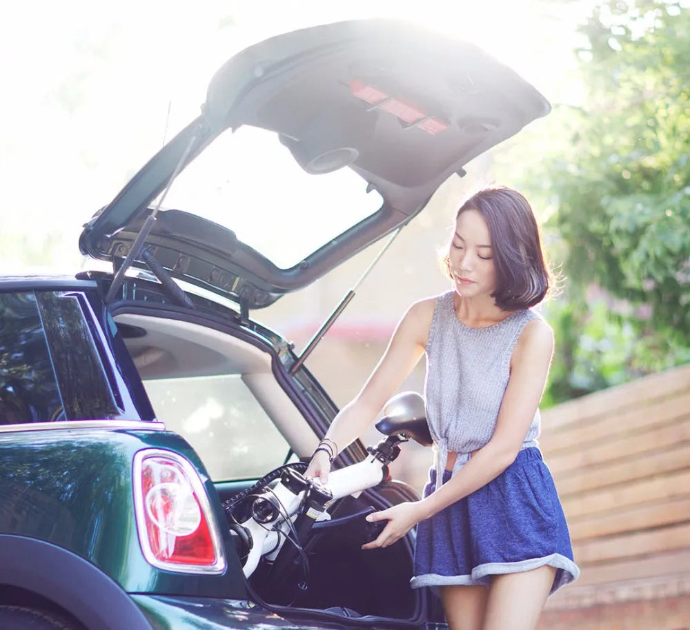 Qicycle 16inch Electric Fold bicycle Mini ebike EF1 electric assist bike Smart Ultra-light Aluminum Alloy Folding Electric Bike