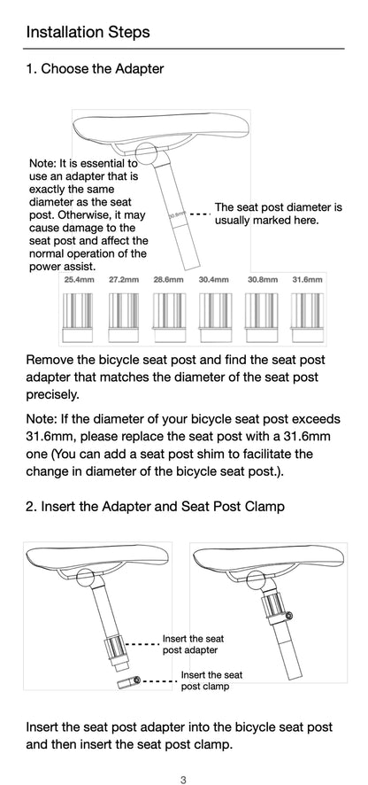 Electric Bike Conversion Kit 31 Miles Range Pedal Assist for Road Bike 18V10AH Chargeable Battery 15.5Mph Tool-Free Installatio