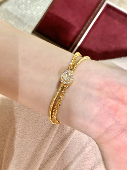 Classic matte shiny wire winding bracelet for women Light luxury and fashion silver 925 double-layer soft bangles fine jewelry