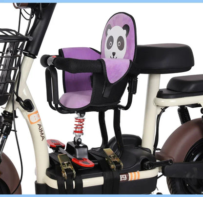 Electric vehicle front child seat electric scooter baby safety seat/electric motorcycle shock absorber stool motorcycle seat