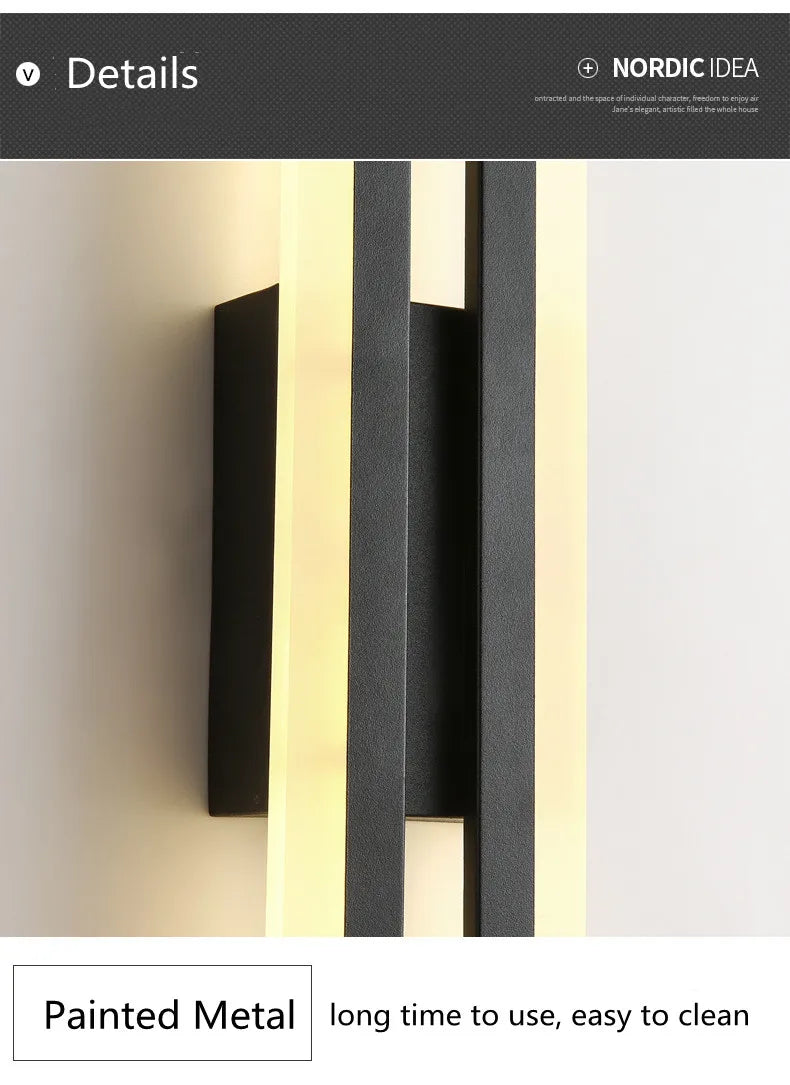 LED Bedroom Wall Lamp Wall Sconces Copper Line Pipe Acrylic Lampshade Indoor Lighting for Living Room Corridor Light Fixture