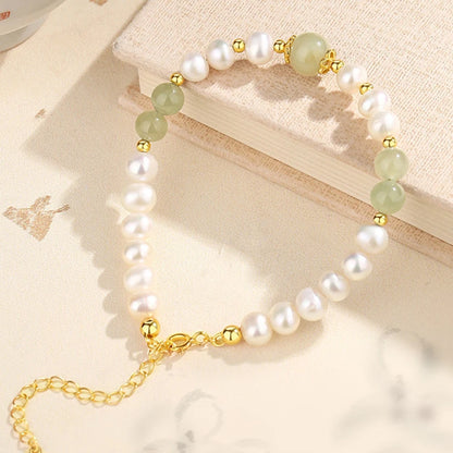 Jades Jewelry For Wedding Women Girlfriend Christmas Gifts Agates Elastic Bangle Bracelets Green Stone Beads Bracelet Crystal