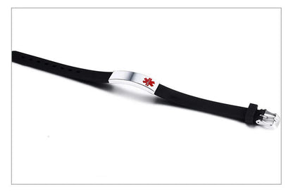 Vnox Engravable Medical Alert ID Bracelet DIABETES EPILEPSY ALZHEIMER'S ALLERGY SOS Women Men Personalized Jewelry