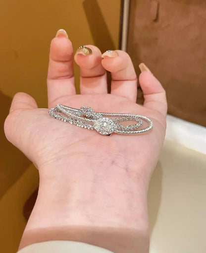 Classic matte shiny wire winding bracelet for women Light luxury and fashion silver 925 double-layer soft bangles fine jewelry