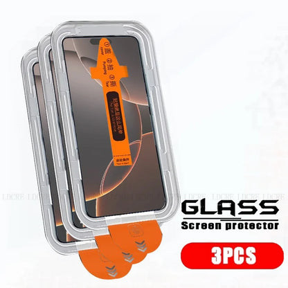 4/3/2/1Pcs For iPhone 17 Pro Max Glass iPhone 17 Pro Tempered Glass Dust Free 9H Full Cover Glue Screen Protector iPhone 17 Air