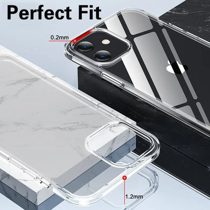 Luxury Ultra Thin Transparent Case for iPhone 17 16 15 11 12 13 14 Pro Max X XR 7 8 Plus Soft TPU Silicone Back Cover Clear Case