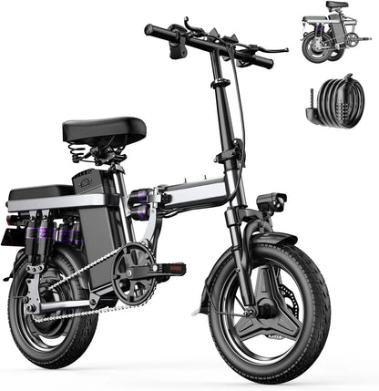 E-bike, multiple configuration options 400W motor 48V 30AH capacity, worry-free, safe and comfortable electric bicycle