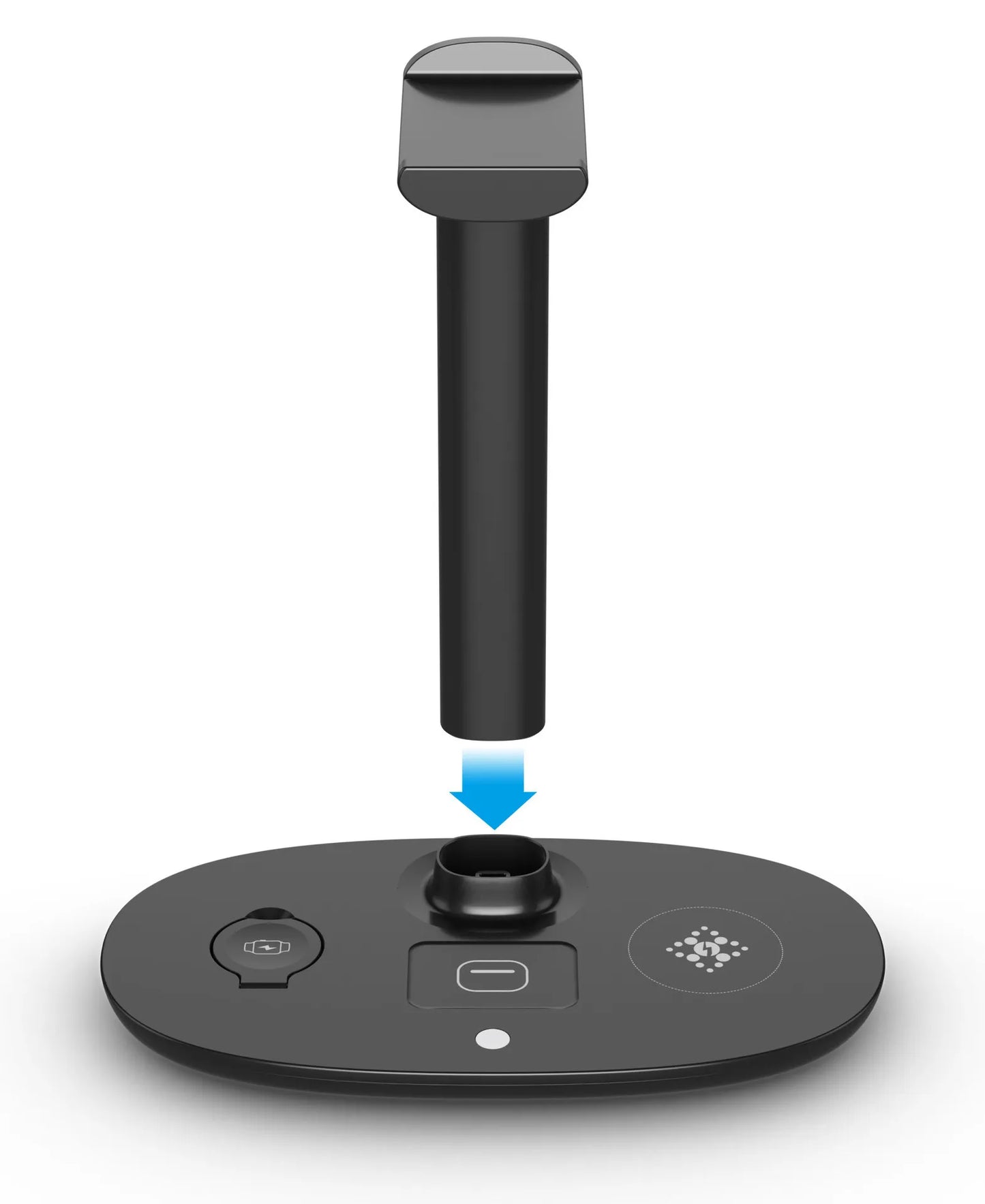 Stand 4-in-1 Wireless Charger for iPhone, Watch, Headphones 15W Fast Charging