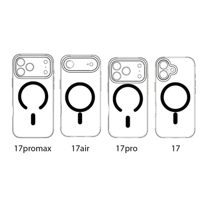 NEW For Iphone 17 Pro Max Laser Color-Changing Matte Phone Case 17Pro Magnetic Cover 17Air Gradient Colors cases Sun Set Sky