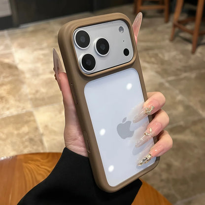 Intelligent Camera Touch Button Crystal Clear Phone Case for iPhone 17 Pro Max 17 Pro 17 Air Transparent Shockproof Cover Funda