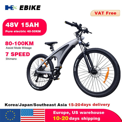 HX Q5 e bike Adults electric bike 48V 20AH 27.5 Inch  Electric bicycle City Electric bike E Bikes Mountain ebike