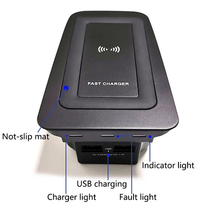 Car wireless charger for Volvo XC90 XC60 S90 V90 S60 V60 C60 wireless phone charger fast charger charging pad charging holder