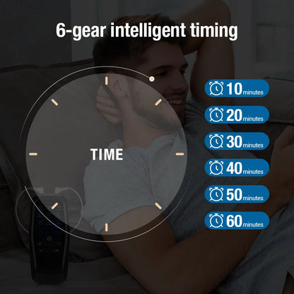 Electric 9 Modes Digital Therapy Muscle Stimulator Physiotherapy Microcurrent Tens electrostimulator EMS Pulse Body Massager