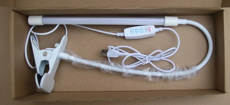 LED Reading light clip type desk lamp Study student dormitory table lamp bedroom desktop bedside lamp eye protection Clamp lamp