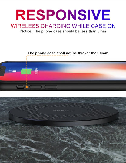 Wireless Charging For Motorola Edg OPPO Find X5 Pro Reno 8 Pro Ulefone Armor 23 UltraSamsung Galaxy S20+ Phone Wireless Charger