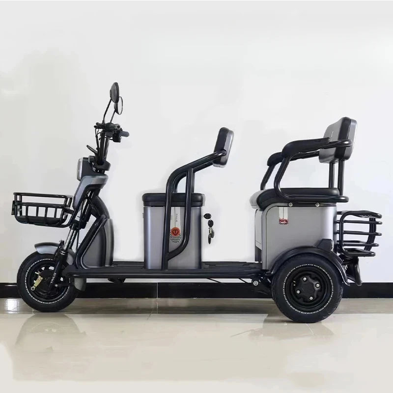 New Electric Tricycle Adult  Agricultural Double Row Electric Tricycle with 3 Wheel
