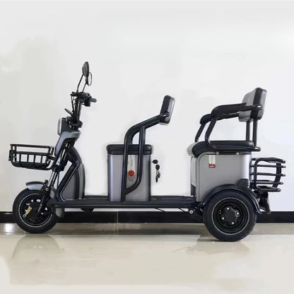 New Electric Tricycle Adult  Agricultural Double Row Electric Tricycle with 3 Wheel