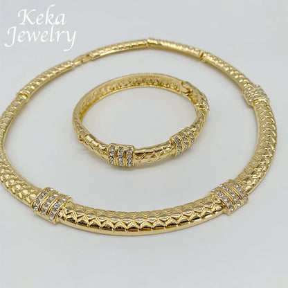 Luxury Italian 22k Jewelry Earrings Ring Fashion Women Accessories Copper Quality Dubai Classics Jewelry Set  Wedding Party Gift