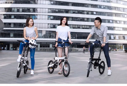Qicycle 16inch Electric Fold bicycle Mini ebike EF1 electric assist bike Smart Ultra-light Aluminum Alloy Folding Electric Bike