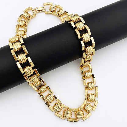 High Quality Jewellery Set For Women Dubai Nigeria Party Jewelry Necklace Earrings Bracelet And Ring Wedding Party Gift